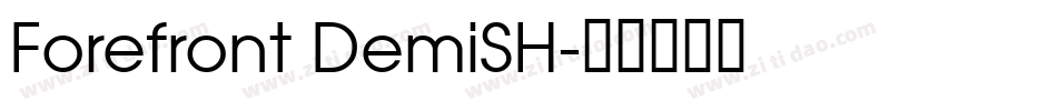 Forefront DemiSH字体转换